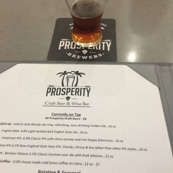 Prosperity Craft Beer & Wine Bar - Barleywine taster - Beer Bar Near Me - Boca Raton, Florida Prosperity Craft Beer & Wine Bar - Barleywine taster - Beer Bar Near Me - Boca Raton, Florida