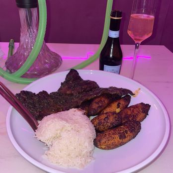 Babe Restaurant - El ganador with white rice and plantains - Latin American Near Me - West Hartford, Connecticut