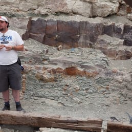 Dig site at Wyoming Dinosaur Center Dig site at Wyoming Dinosaur Center