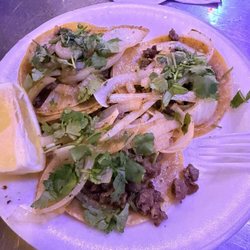 Tijuana's Bar & Grill - Carne asada tacos.