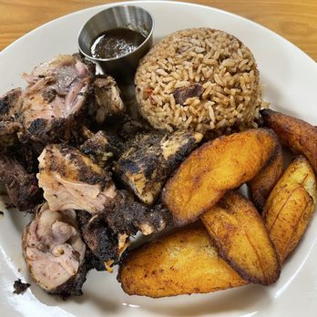 Rockyaad Jamaican Restaurant - Jerk chicken plate - Caribbean Near Me - Carmichael, California