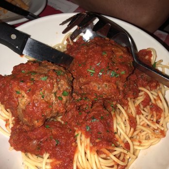 Buca di Beppo Italian Restaurant - Spaghetti with Meatballs - Italian Near Me - Redondo Beach, California Buca di Beppo Italian Restaurant - Spaghetti with Meatballs - Italian Near Me - Redondo Beach, California