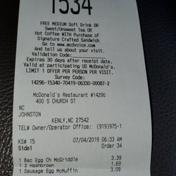 McDonald's - Ordered 1 sausage McGriddle, 1 sausage Egg McMuffin! Simple order.