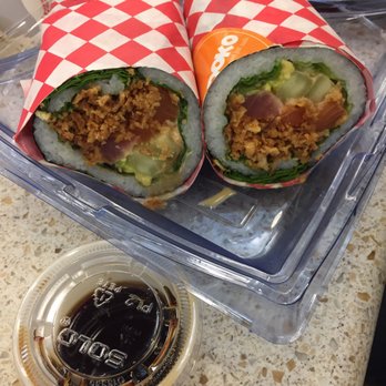Foodoko - Sushi burrito with tuna salmon tempura flakes and eel sauce - Sushi Bars Near Me - Orlando, Florida Foodoko - Sushi burrito with tuna salmon tempura flakes and eel sauce - Sushi Bars Near Me - Orlando, Florida