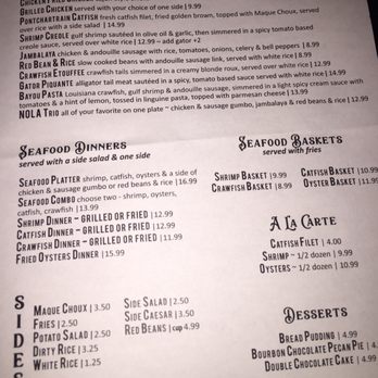 Maxine's Gumbo House - Right side of take out menu - Cajun/Creole Near Me - Manor, Texas