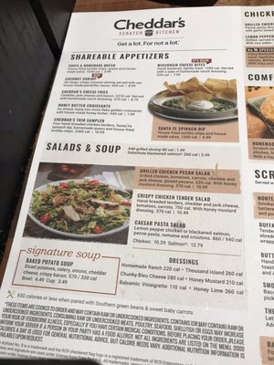 Menu photo 7 Cheddar's Scratch Kitchen Erie, PA