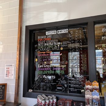 Buskey Cider - a menu on the wall - Wineries Near Me - Richmond, Virginia Buskey Cider - a menu on the wall - Wineries Near Me - Richmond, Virginia