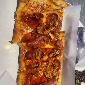 Dave & Buster's Queen Creek - Double Pepperoni Flatbread - Arcades Near Me - Queen Creek, Arizona Dave & Buster's Queen Creek - Double Pepperoni Flatbread - Arcades Near Me - Queen Creek, Arizona