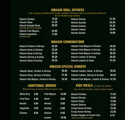 Menu photo 5 Joy Sushi & Hibachi Sedalia, MO Menu photo 5 Joy Sushi & Hibachi Sedalia, MO