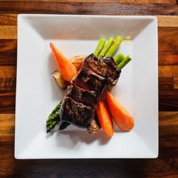 Dauntless Wine Cømpany - Flank Steak from Urban Decanter (restaurant next door will bring food to your table at Dauntless).