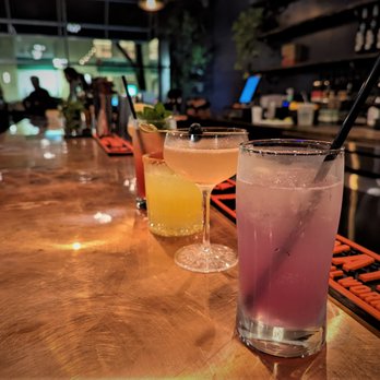 Manatawny Still Works - Ardmore - three drinks on a bar - Distilleries Near Me - Ardmore, Pennsylvania Manatawny Still Works - Ardmore - three drinks on a bar - Distilleries Near Me - Ardmore, Pennsylvania