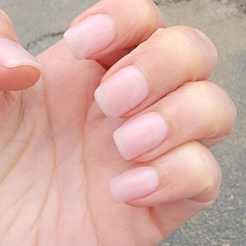 Chérie Nails - Closer look. Natural color dipped nails. - Nail Salons Near Me - Glendora, California
