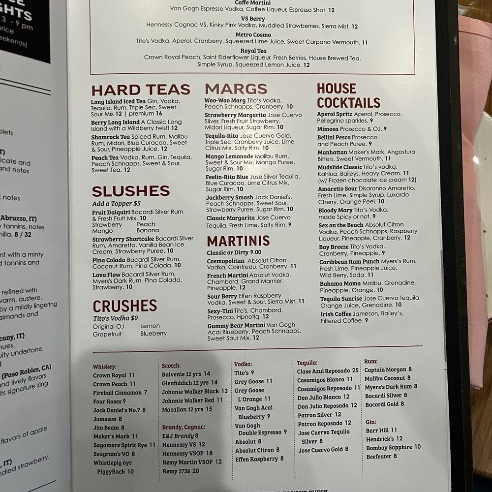 Valentino's Restaurant - Bar Menu - Diners Near Me - Baltimore, Maryland Valentino's Restaurant - Bar Menu - Diners Near Me - Baltimore, Maryland