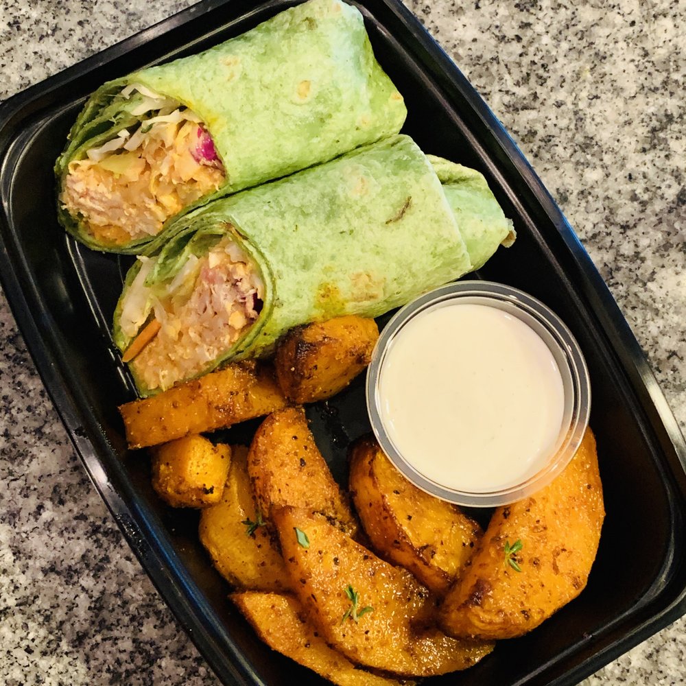 Desiderata Kitchen - buffalo chicken wrap - yum! - Caterers Near Me - Denham Springs, Louisiana Desiderata Kitchen - buffalo chicken wrap - yum! - Caterers Near Me - Denham Springs, Louisiana