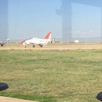 English Field House Restaurant - As seen from the English restaurant, a T-45 which is used by the U. S. Navy as an aircraft carrier-capable trainer. - American Near Me - Amarillo, Texas