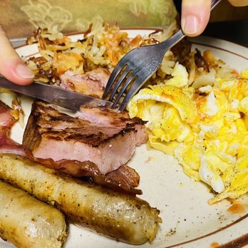 Three Seasons Cafe - Big Jim's 3 Meat 3 Egg breakfast - Breakfast & Brunch Near Me - Manistique, Michigan