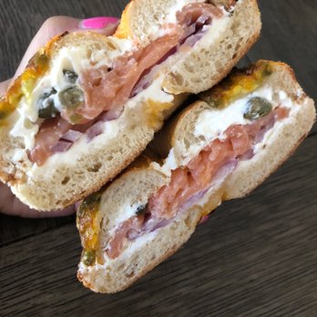 Evergreen Coffee - Delicious Lox on jalapeño cheese bagel! - Breakfast & Brunch Near Me - San Jose, California Evergreen Coffee - Delicious Lox on jalapeño cheese bagel! - Breakfast & Brunch Near Me - San Jose, California