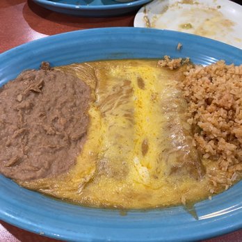 Moreno's Mexican Restaurant - Cheese enchiladas (2) - Mexican Near Me - Friendswood, Texas