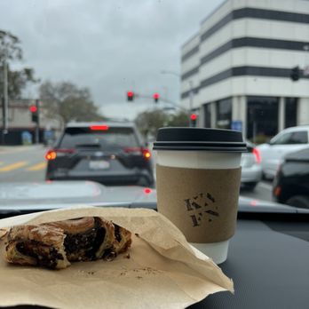 Kafn Coffee Bar - Lavender latte and babka - Coffee & Tea Near Me - Glendale, California