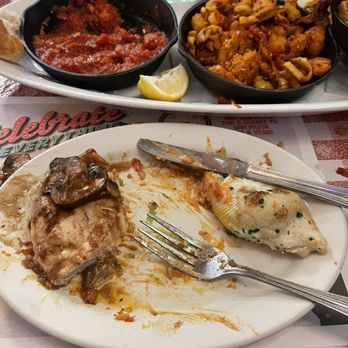 Buca di Beppo Italian Restaurant - Chicken Marsala, Buca Trio Platter and Stuffed Shells - Italian Near Me - Claremont, California