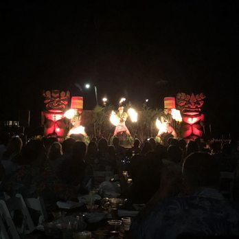 Auli'i Luau - Fire dancers! Excellent show. View from back tables. - Performing Arts Near Me - Koloa, Hawaii