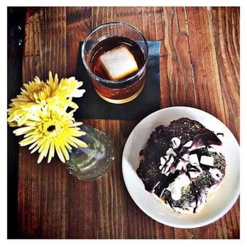 Batch Cafe & Bar - Benjamin Pritchard's Double Chocolate Bourbon and Campfire S'more Doughnut. - Donuts Near Me - Tucson, Arizona