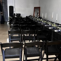 This was the set for the ceremony, once same we simply just flipped chairs towards table for dinner. This was the set for the ceremony, once same we simply just flipped chairs towards table for dinner.