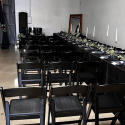 This was the set for the ceremony, once same we simply just flipped chairs towards table for dinner.