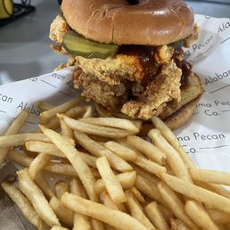 Nashville hot chicken sandwich Nashville hot chicken sandwich
