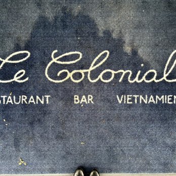 Le Colonial - Door mat at the entrance - Vietnamese Near Me - Denver, Colorado