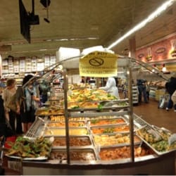 NetCost Market - A panorama view of the hot and cold food bar