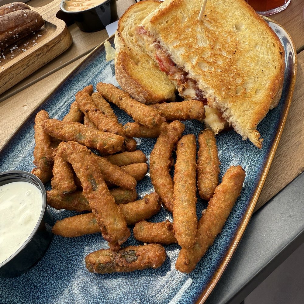 The Alibi Pub and Grill - The OMG Grilled Cheese with Fried Green Beans - Pubs Near Me - Chico, California The Alibi Pub and Grill - The OMG Grilled Cheese with Fried Green Beans - Pubs Near Me - Chico, California