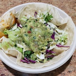 Chronic Tacos - Small burrito with shrimp in a bowl because it was too big to roll LOL. Love it! (uncovered)