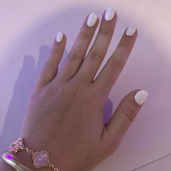 All star nails&spa - A regular white gel manicure