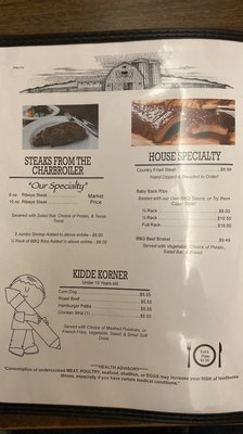 Menu photo 7 Rick's Restaurant Pratt, KS