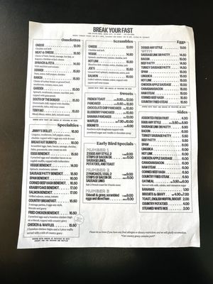 Menu photo 1 Break Your Fast Union City, CA