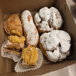 Cream puff baseball sized.