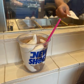 New Shoes Soft Serve - Sweet cream and brownie swirl in a cup - Ice Cream & Frozen Yogurt Near Me - Homewood, Alabama