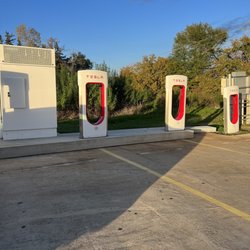 Tesla Charging Station - The other side is Tesla only