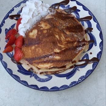 Ambriza - 3 leches pancakes! Amazing! - Mexican Near Me - Houston, Texas