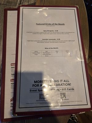 Menu photo 4 Moretti's Ristorante and Pizzeria Wheeling, IL Menu photo 4 Moretti's Ristorante and Pizzeria Wheeling, IL