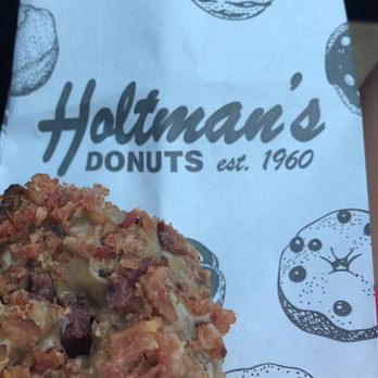 Holtman's Donuts - Maple Bacon Blueberry Donut! My 2 favorite flavors COMBINED!!! - Donuts Near Me - West Chester, Ohio Holtman's Donuts - Maple Bacon Blueberry Donut! My 2 favorite flavors COMBINED!!! - Donuts Near Me - West Chester, Ohio