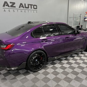 AZ Auto Aesthetics - 2022 BMW M3 Competition in Twilight Purple. - Vehicle Wraps Near Me - Mesa, Arizona