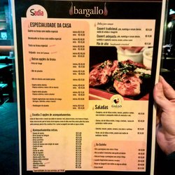 Bargallo - Cardápio