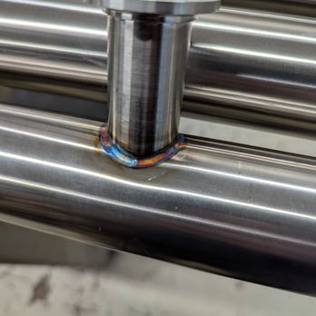 MM Welding & Fab - Welded stainless tee onto a vacuum line - Metal Fabricators Near Me - Dover, New Hampshire