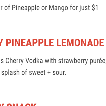 Fire + Ice - just a description of my drink from the menu - New American Near Me - Anaheim, California