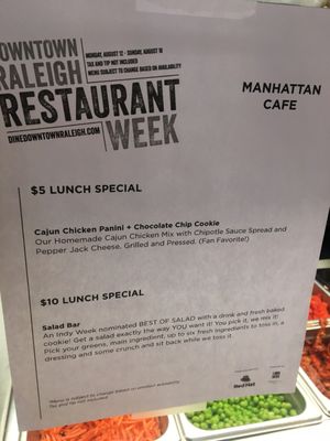 Menu photo 1 Manhattan Cafe Raleigh, NC