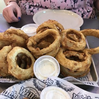 Willie's Grill & Icehouse - A large onion ring was amazing! - Seafood Near Me - Georgetown, Texas Willie's Grill & Icehouse - A large onion ring was amazing! - Seafood Near Me - Georgetown, Texas