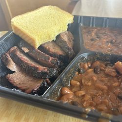 Chadwick's Pit - Brisket Plate with extra pit beans