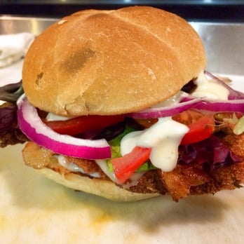 Hilltop Superette - a chicken sandwich on a bun - Sandwiches Near Me - Portland, Maine